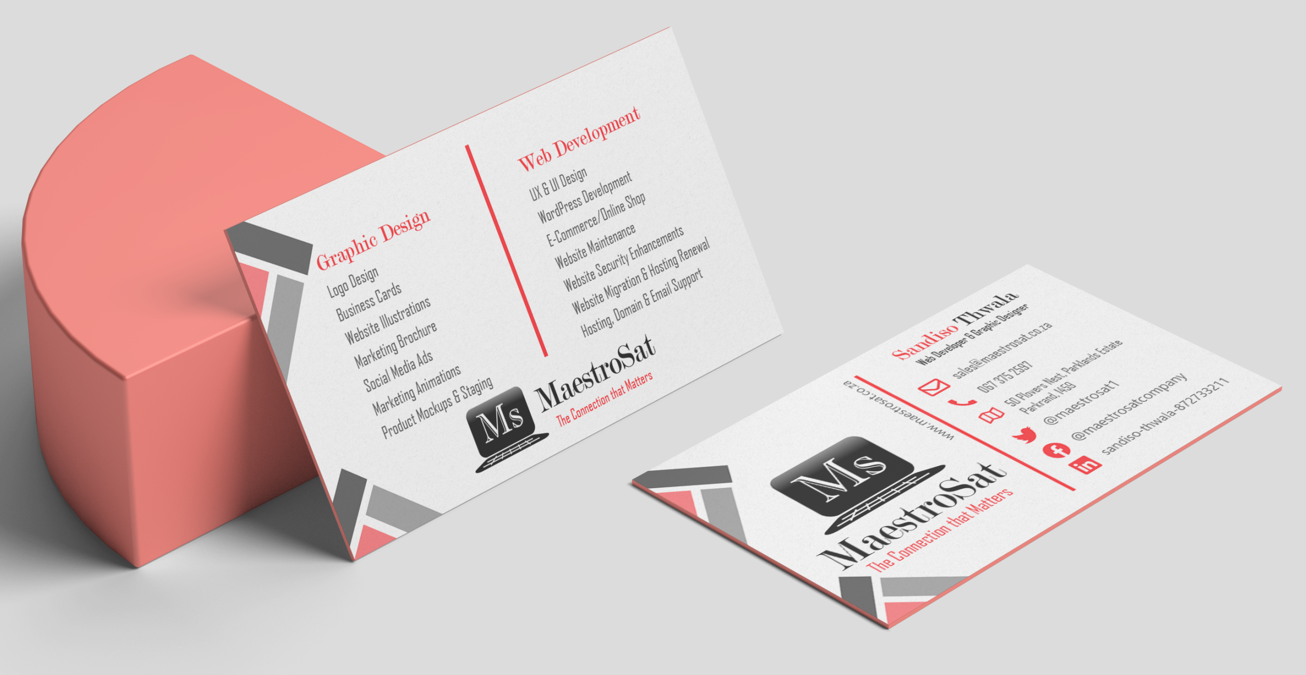 maestrosat business card